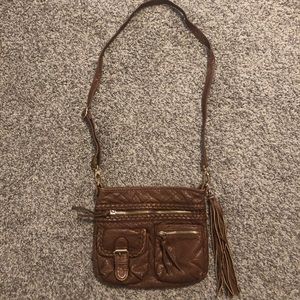 Crossbody faux leather purse